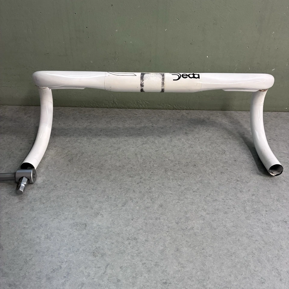 DEDA PRESA RHM 42cm CARBON HANDLEBAR BICYCLE ROAD BIKE AERO WHITE 31.8 - 31.7mm - Image 3 of 4