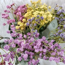 Artificial Baby's Breath Flower Bouquets Bundle Assorted Colors by Ashland