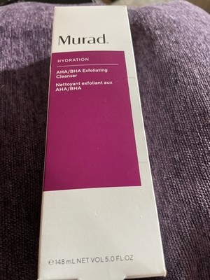 MURAD Hydration AHA/BHA Exfoliating Face Cleanser 5 oz New In Box NIB Cleanse