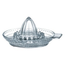 Glass Lemon Squeezer Manual Citrus Juicer Hand Press Fruit Reamer Spout & Handle