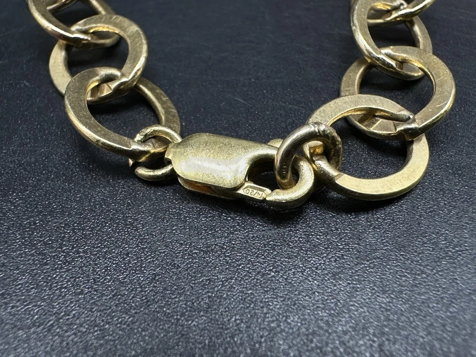 Ожерелье с несколькими драгоценными камнями заполненное золотом 14 карат 36 дюймов - Изображение 3 из 4