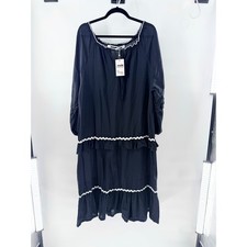 Alexander McQueen Semi-Sheer Cover Up Dress with Ruffle Trim Black 40 IT / US 4