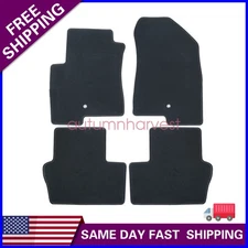 New For 2007-2016 Jeep Compass Front & Rear Velour Floor Mats Carpet Black 4PCS