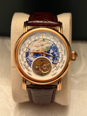 Sugess Tourbillon Master Enamel Earth Seagull ST8000 Mechanical Watch SUEARTHG