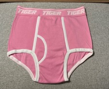 Tiger Boys XL Mens S Underwear Size 18-20 Rare Pink Thailand