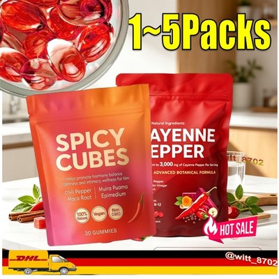 Cayenne Pepper Capsules 240 Softgels Leg Vein & Circulation Support Supplement