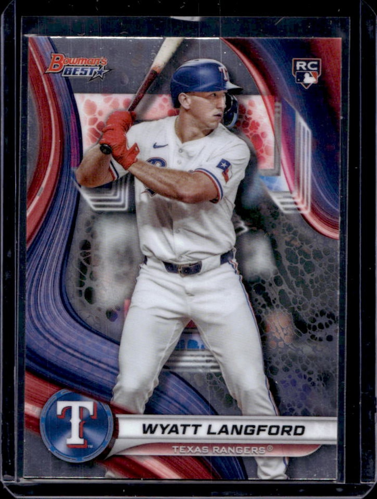 2024 Bowman's Best Wyatt Langford Rookie RC #65 Rangers