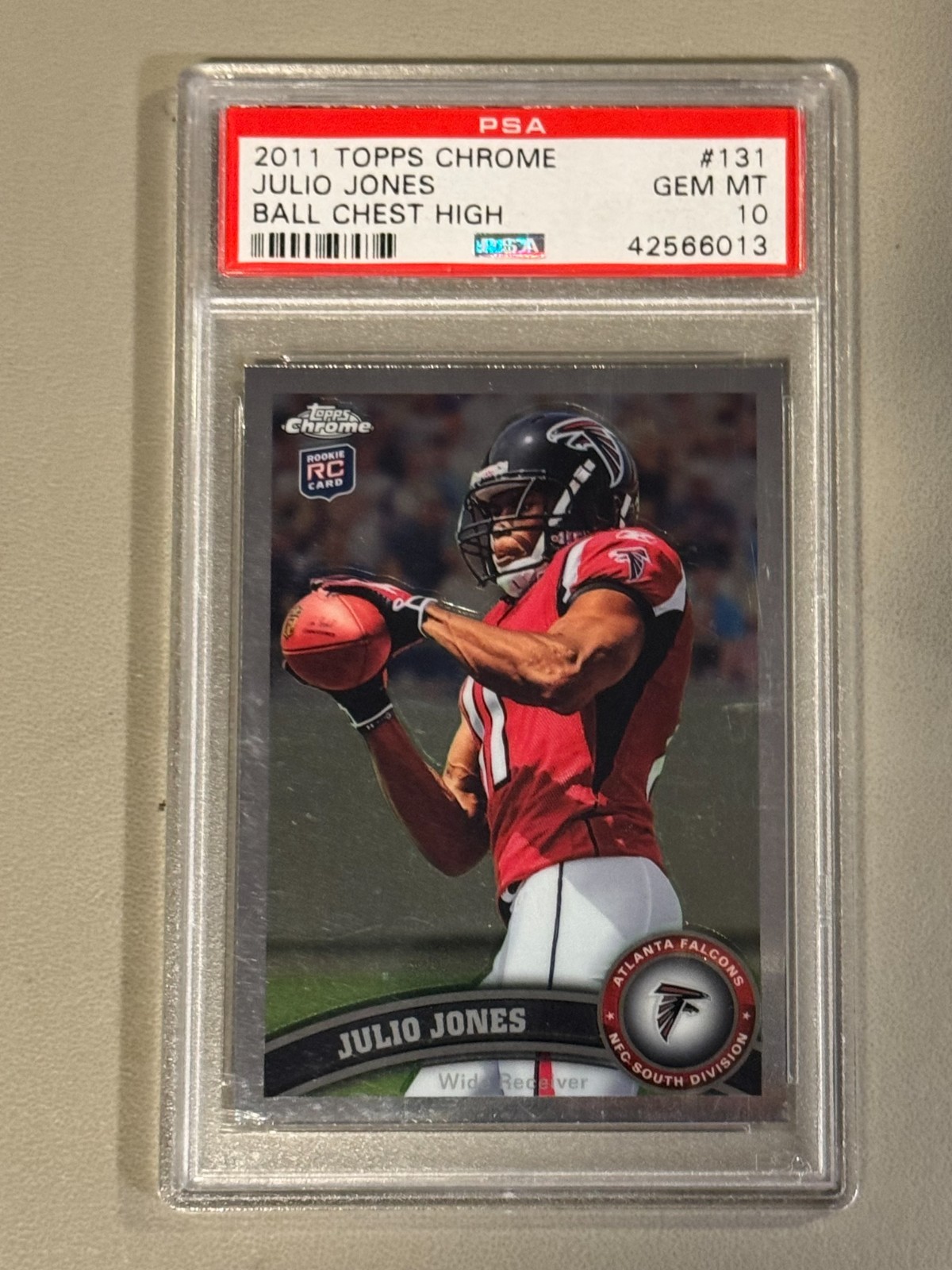 Julio Jones Topps Chrome #131 Ball Above Head