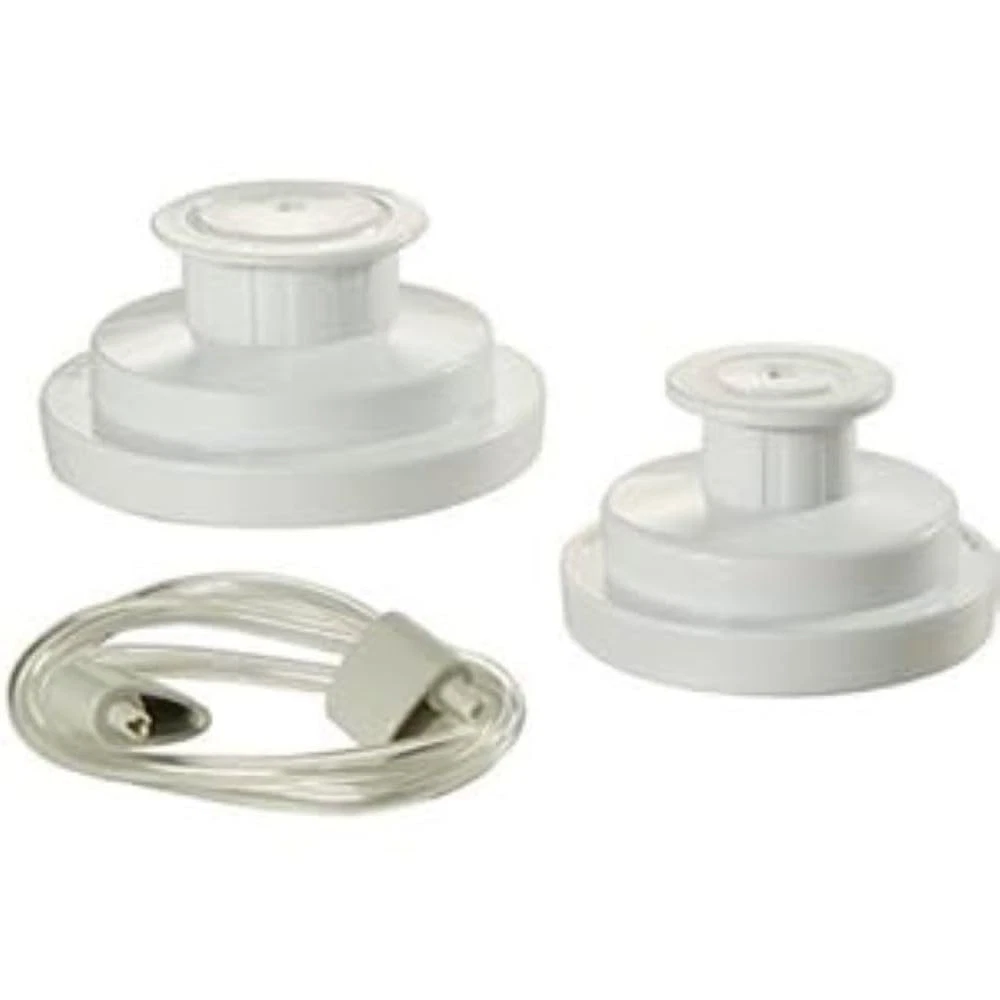 FoodSaver Plastic Jar Sealer for Vacuum Food 3 Piece set, White