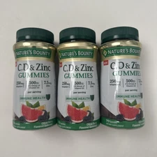 (3) Nature's Bounty C, D & Zinc Immune Health 70 Gummies Each EXP: 3/2026