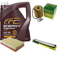 Mann Inspektionspaket 5L Mannol Energy Premium 5W-30 FüR BMW E83 2.0I Xdrive20I