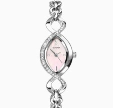 Sekonda Cocktail Ladies Watch Silver Case & Alloy Bracelet with Pink Dial 4684