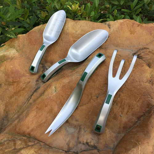 Coltivatore Manuale da Giardino con Artiglio Largo, Rastrello a Mano per Diserbo e Tornitura Terreno, - Foto 7 di 7