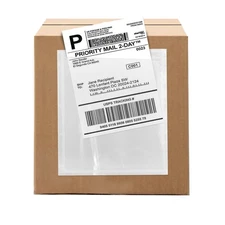 1000 Count 4.5" x 5.5" Shipping Label Envelopes, Clear Packing List Pouches w...