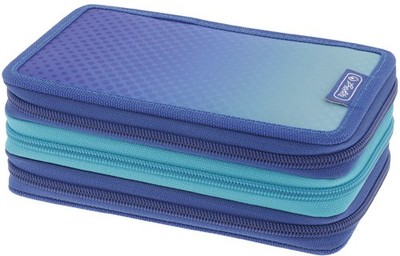 herlitz Schüleretui TriCase ''Dip Dye Blue'' 31-teilig blue/turquoise