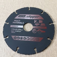Norton Clipper 4.5”/115mm Multi Material Carbide cutting disc *Brand New*