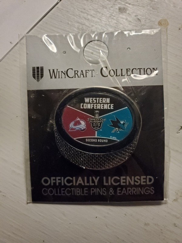 New Colorado Avalanche 2022 Stanley Playoffs Lapel Pin 2nd round San Jose Sharks