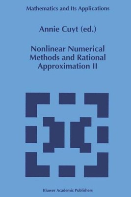 Nonlinear Numerical Methods and Rational Approximation II, Hardcover by Cuyt,...