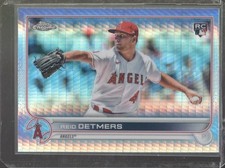 2022 Topps Chrome Prizm Refractor Reid Detmers #79 Rookie (RC) - Angels