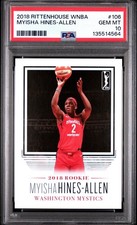 2018 Rittenhouse WNBA #106 Myisha Hines-Allen #/500 PSA 10 GEM MINT Low Pop