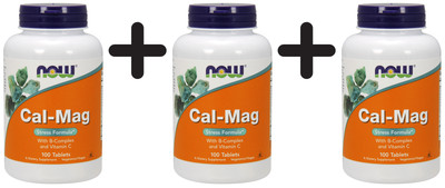 3 x NOW Foods Cal-Mag with B-Complex and Vitamin C - 100 (166,63 EUR/kg)