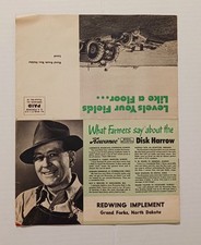 Vintage Farm Implement Advertising Kewanee Disk Harrow Mailer