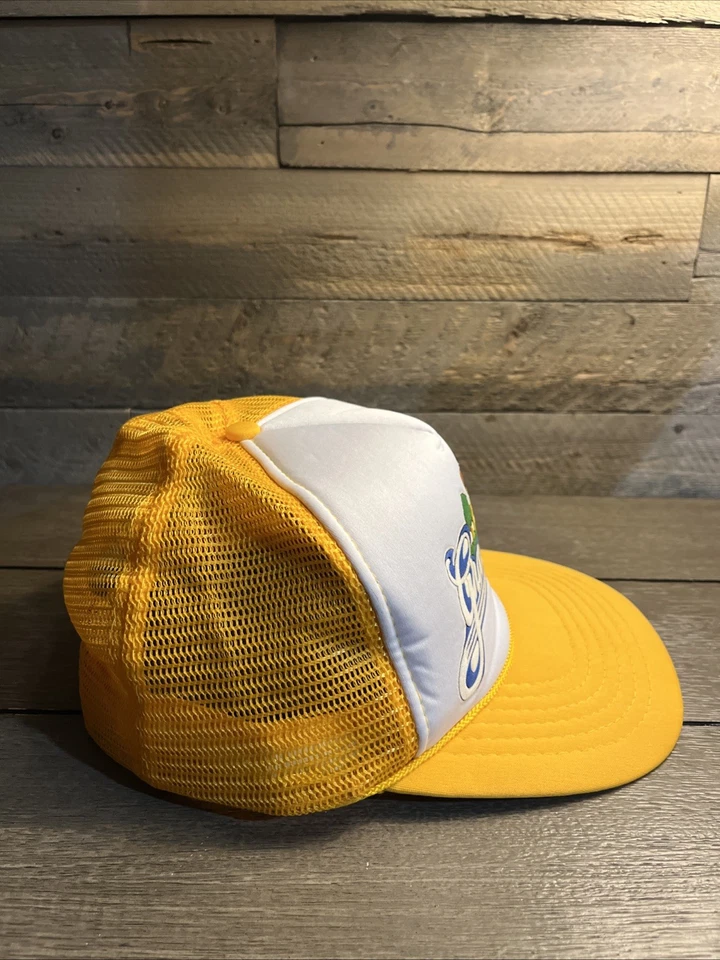 Gorra de camionero vintage años 80 90 Elvis Presley Graceland Snapback amarilla usada en excelente estado Foto 4 de 4