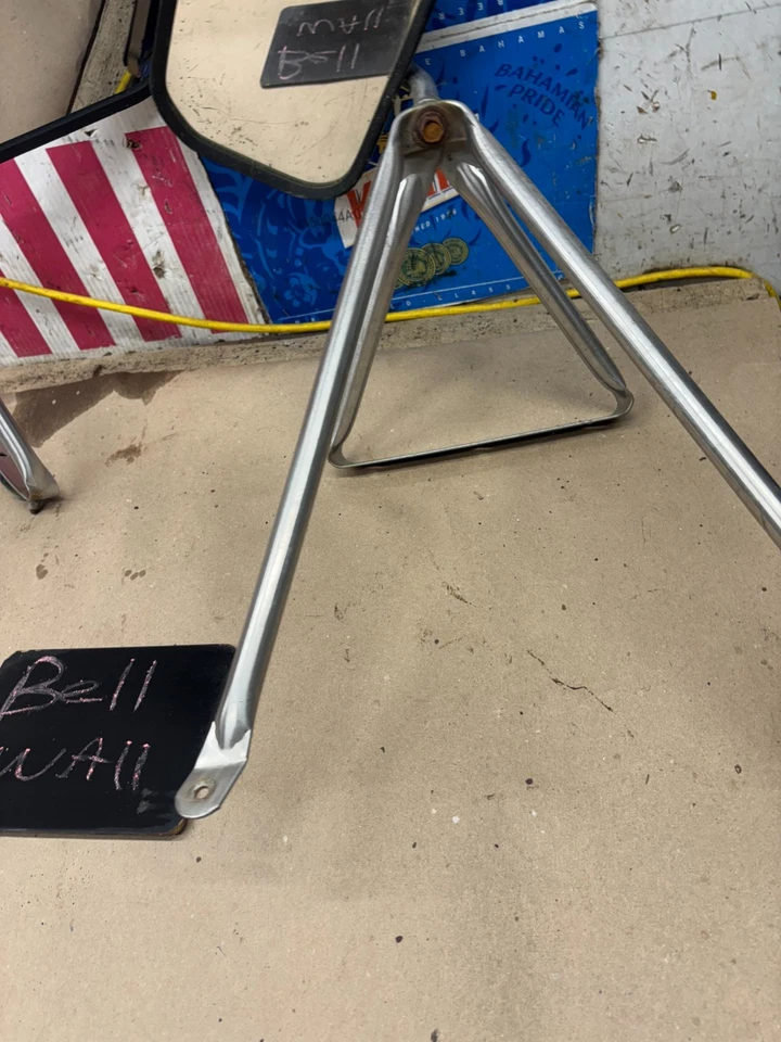 1980-1997 F150 F250 F350 BRONCO SIDE DOOR MIRRORS STAINLESS CHROME TRUCK SET OEM - Image 3 of 4