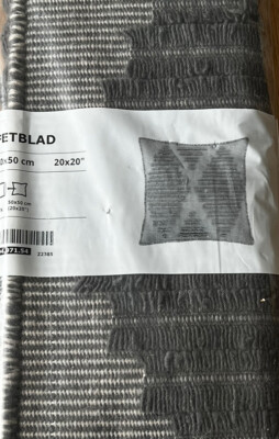 IKEA FETBLAD grau Kissenbezug 50 x 50 cm, Wolle 504.971.54