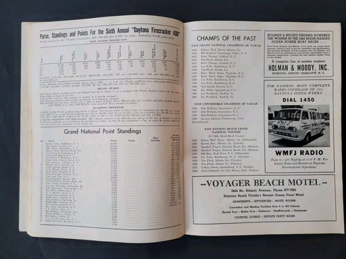 1964 NASCAR Daytona Firecracker 400 Program, A.J. Foyt Win #1/Fireball Roberts - Picture 6 of 13