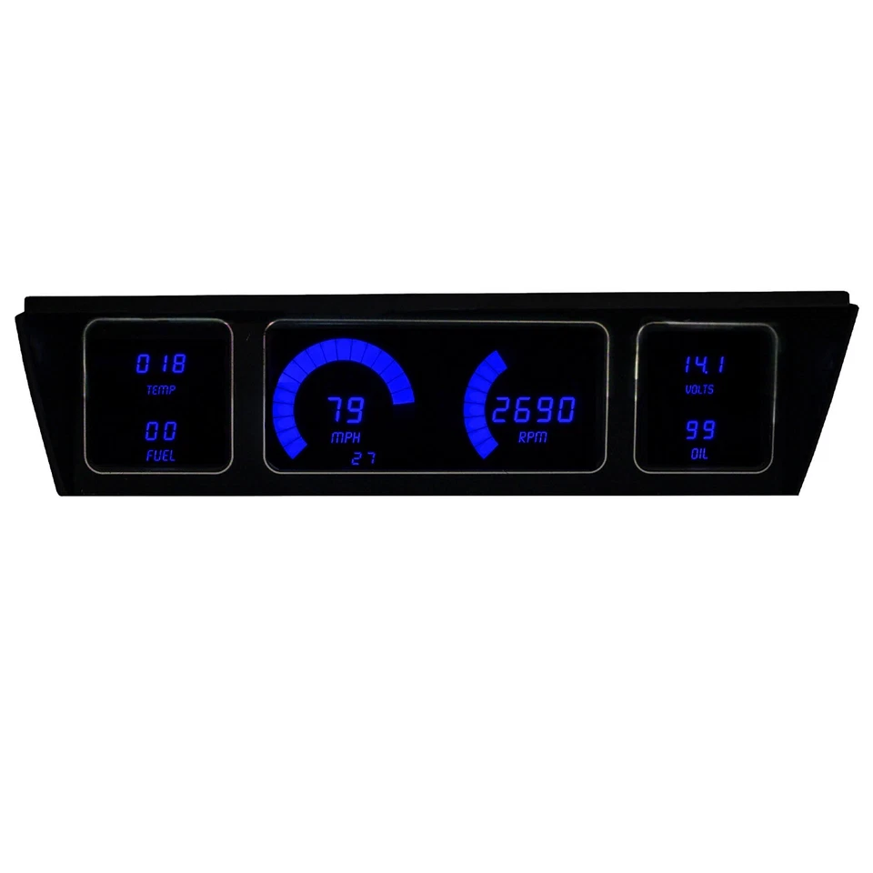 1977-1990 Chevy Impala / Caprice Digital Dash Panel Blue LED Gauges Made In USA - Image 3 of 4