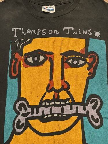 Vintage 70s 80s 1987 Thompson Twins World Tour Shirt Babble Medium M Tom Pete - Picture 5 of 7