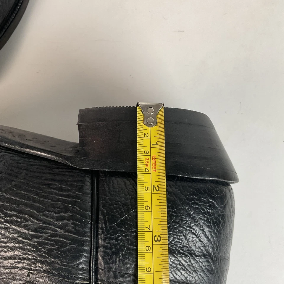 Botas de Vaquero Anderson Bean Piel de Toro Negras 12 EE Hechas en EE. UU. Foto 3 de 4