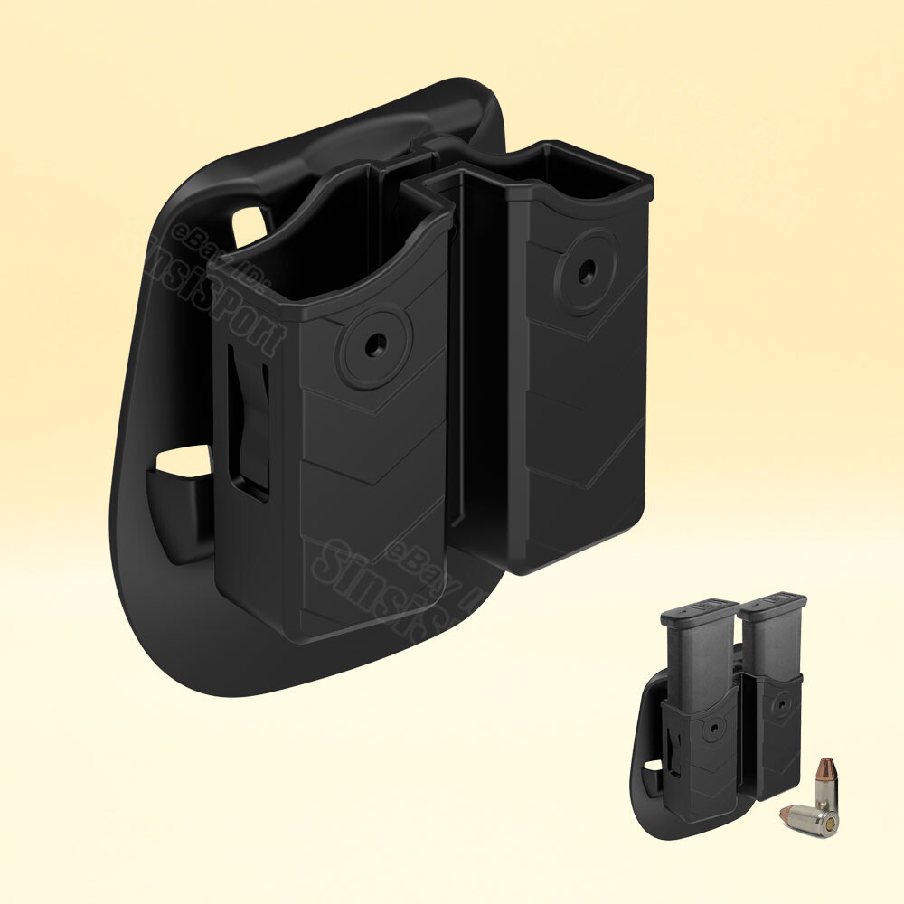Security 9 Double Magazine Mag Pouch For Ruger Security-9 Compact SR9c LC9s EC9s-image