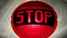 Nos Yankee Red Glass Stop Light Lens Car Old Truck Auto Bus Van Custom 6-1516