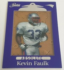 1999 Playoff Absolute SSD Kevin Faulk RC Blue Acetate Card- New England Patriots