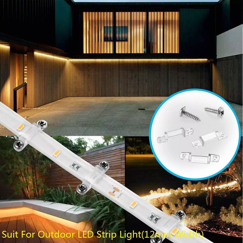 1-20Pcs LED Strip Mounting Clips Strip Light Brackets with Screws for Fixing` - Picture 10 of 17