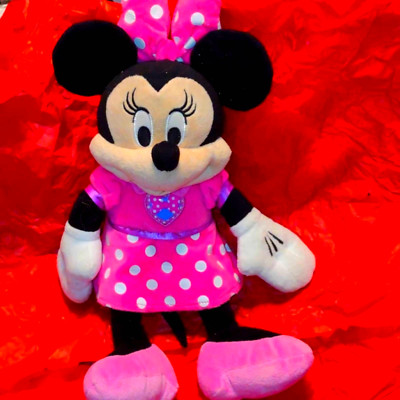 Beautiful Minnie Mouse 14 in Stuffed Plush~ Disney