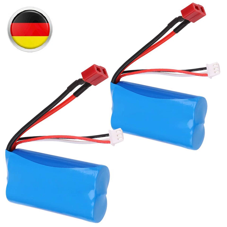 7,4V 1500mAh Li-Ion Akku RC Truck Ersatz-Akku Wiederaufladbarer Batterie T-Steck - Bild 3 von 4