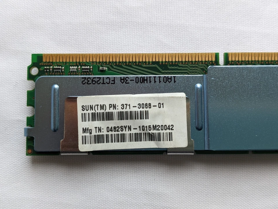 Lot of 4 SUN Oracle X6381A 4GB Memory Kit (2x 371-3068 2GB DDR2 DIMM Per kit) - Image 4 of 4