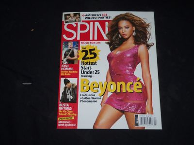 2006 JULY SPIN MAGAZINE - BEYONCE COVER - B 50