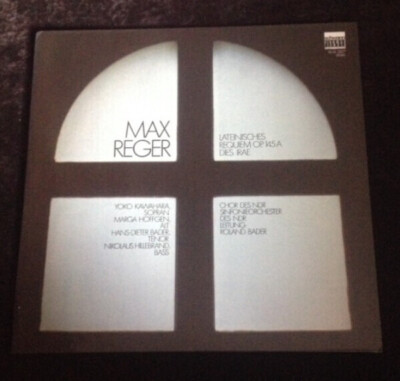 LP Max Reger Lateinisches Requiem Op. 145 A / Dies Irae Schwann Musica Sacra