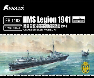 Flyhawk FH1103 1/700 HMS Legion 1941 Plastic Model Kit