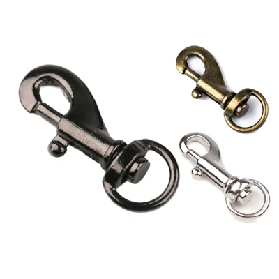 Karabiner 9mm Silber, Schwarz ,Altmessing, - 1 Stk. / 5 Stk. / 10 Stk. - Bild 1 von 4