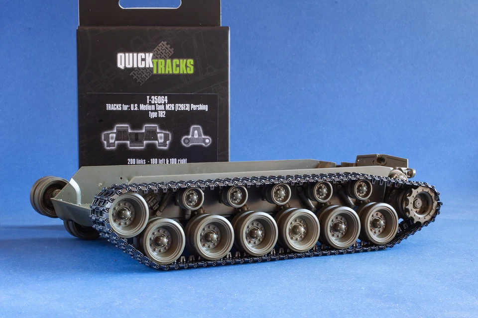 1/35 QuickTracks T-35064 Tracks for U.S. Medium Tank M26 (T26E3) Pershing (T82) - Image 3 of 4