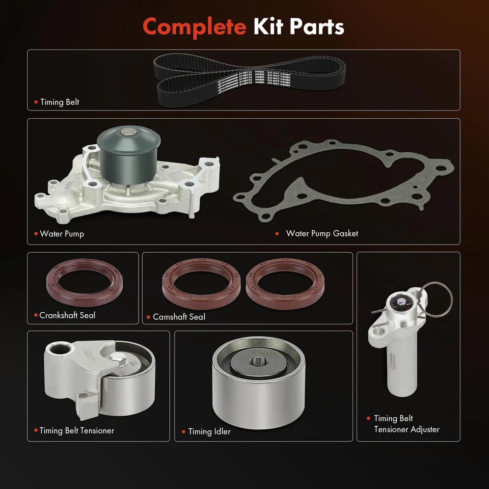 Kit de correa de distribución y bomba de agua para Toyota Camry 1994-2001 Lexus ES300 1994-2001 Foto 3 de 4