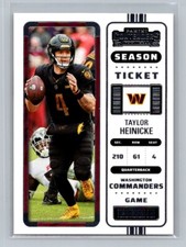 2022 Panini Contenders #98 Taylor Heinicke