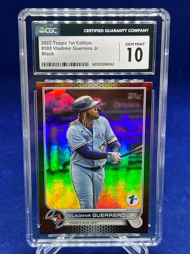 2022 Topps 1st Edition Vladimir Guerrero Jr. Black Foil 22/25 CGC Graded 10 #300
