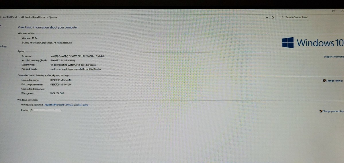 HP Elite 8300 USDT, Windows 10, Intel Core i5 3rd Gen, GB RAM