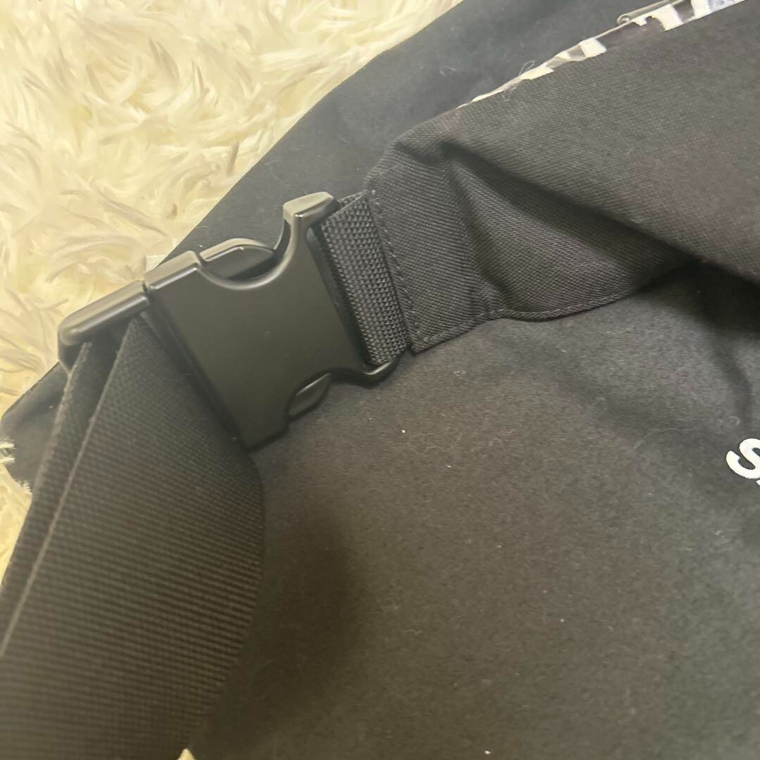 SAINT LAURENT Cintura Stampa Zebra Bum Body Bag Nylon Pelle Nero Bianco 85RK843